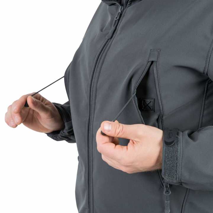Jacke Gunfighter - Shark Skin Windblocker grau
