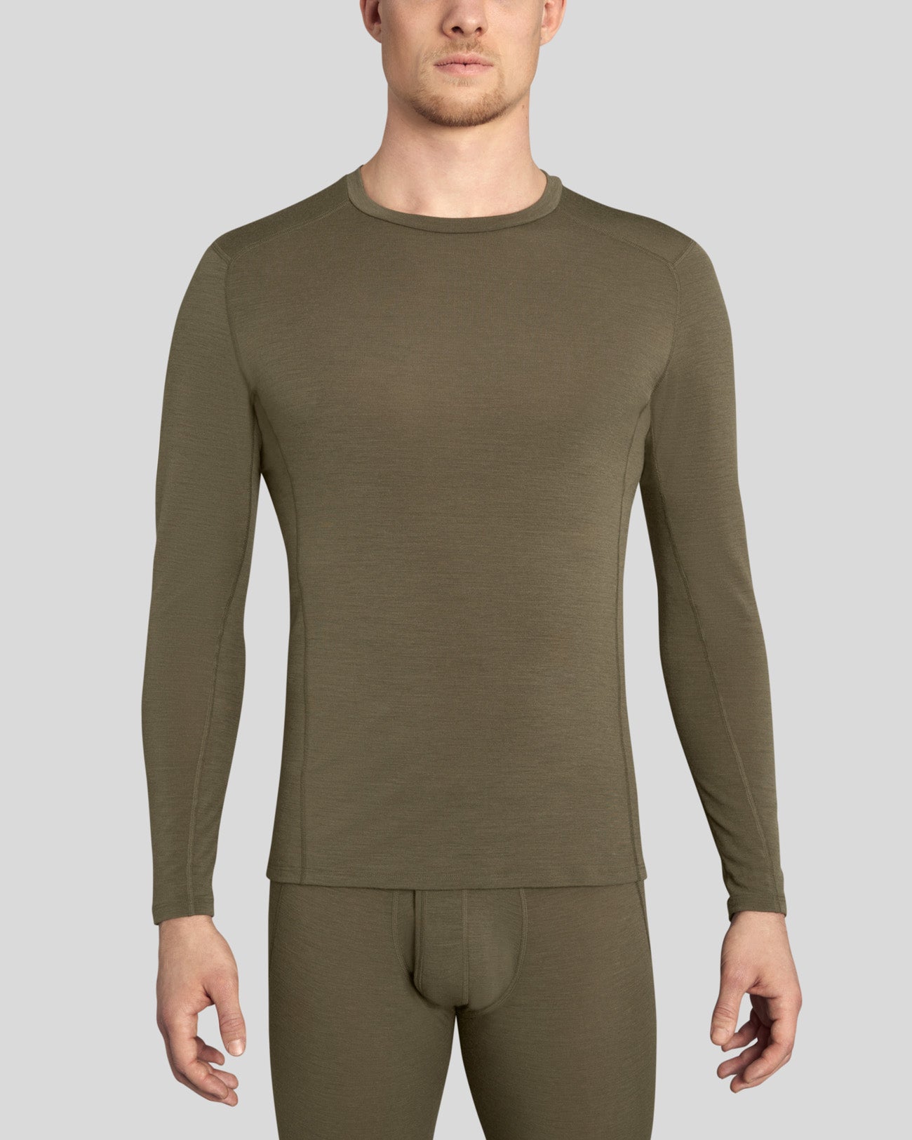 Merino Slim LS Shirt FR olive green
