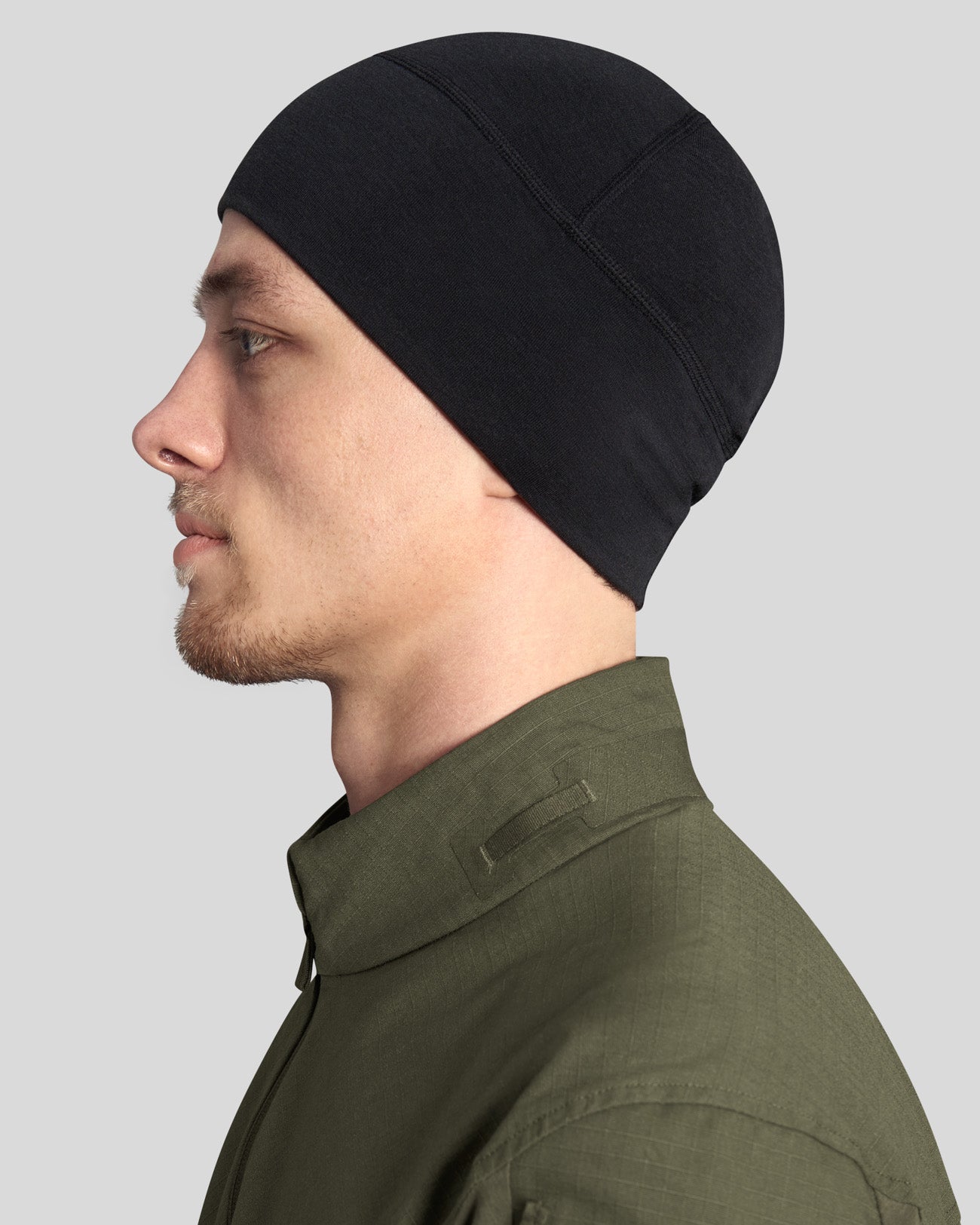 Merino Beanie olive green