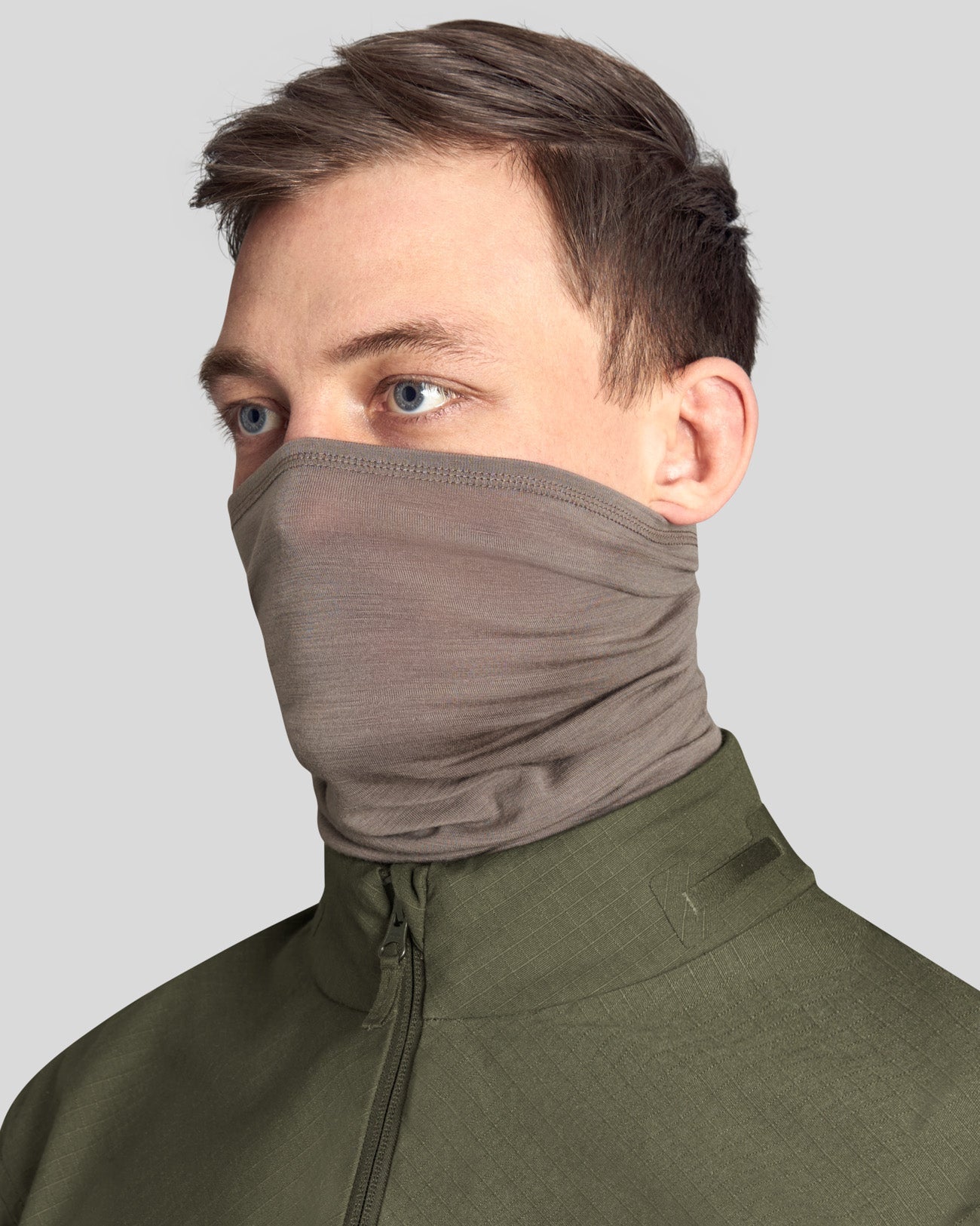 Merino Neck Gaitor grey
