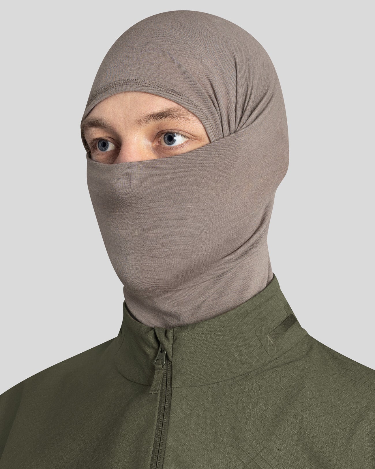 Merino Neck Gaitor grey