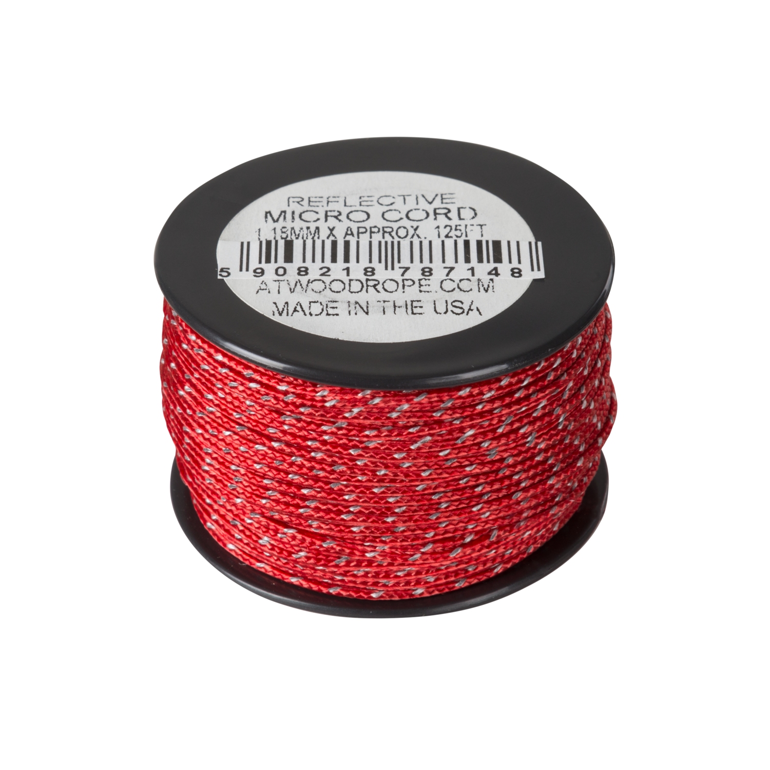 Micro Reflective Cord 1.18mm (125ft) red