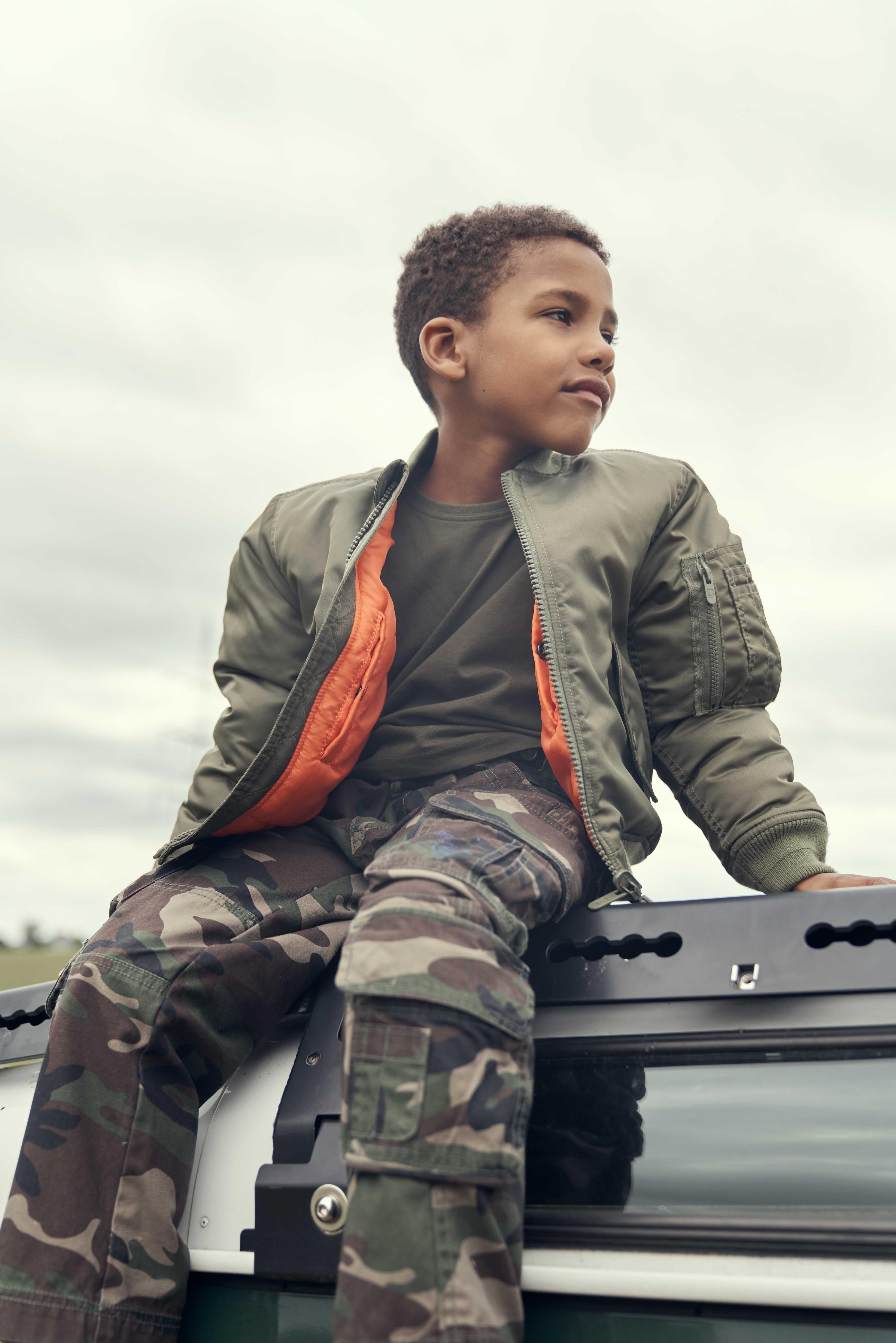 Kids MA1 Jacket olive