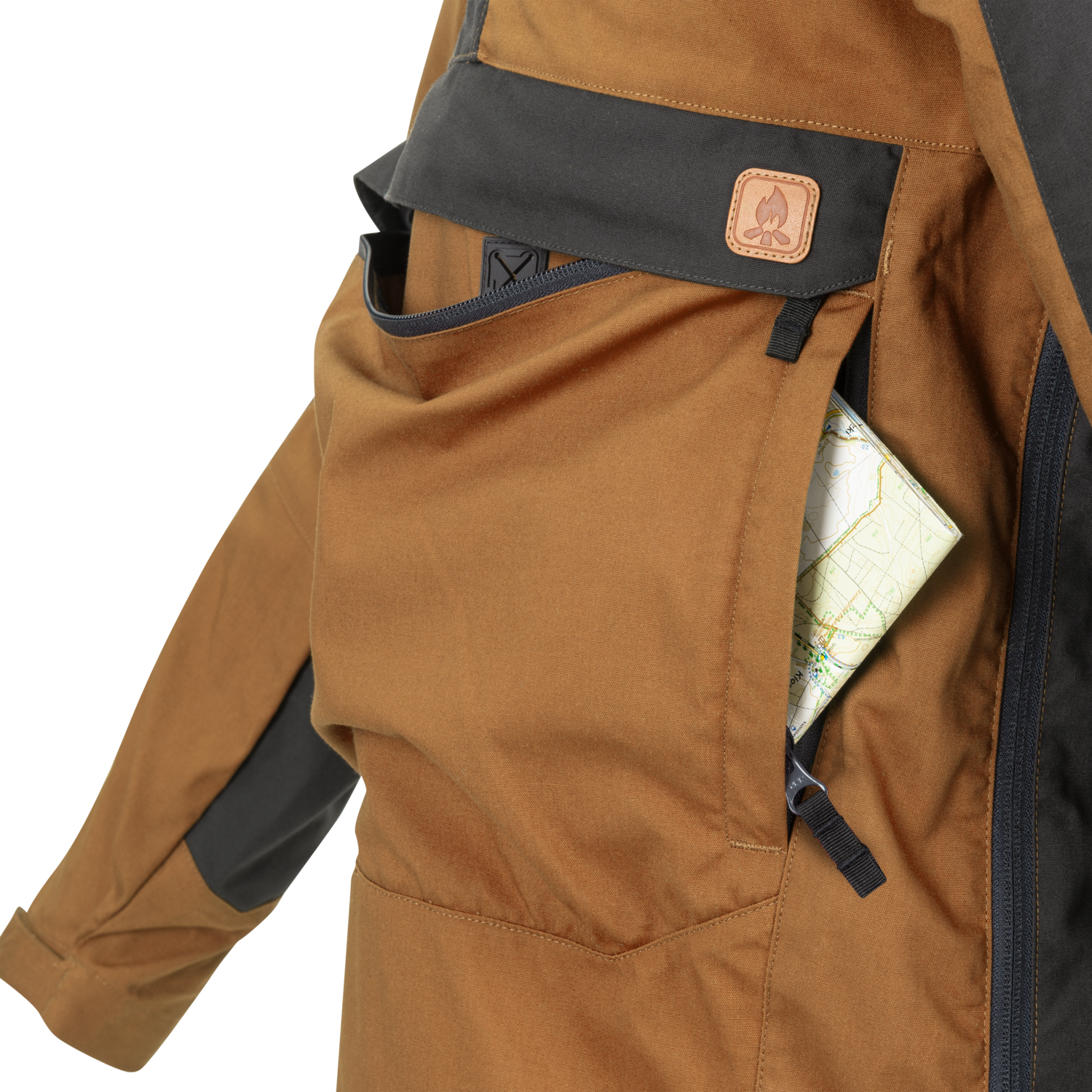 WOODSMAN Anorak Jacke - coyote