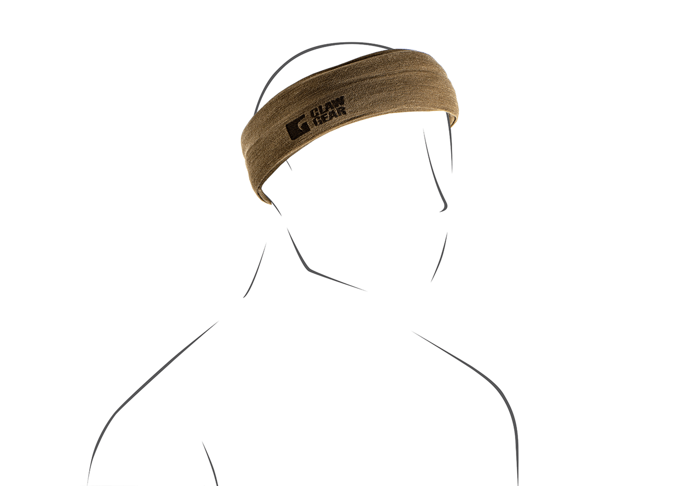 Merino Seamless Neck Gaiter Long stonegrey olive