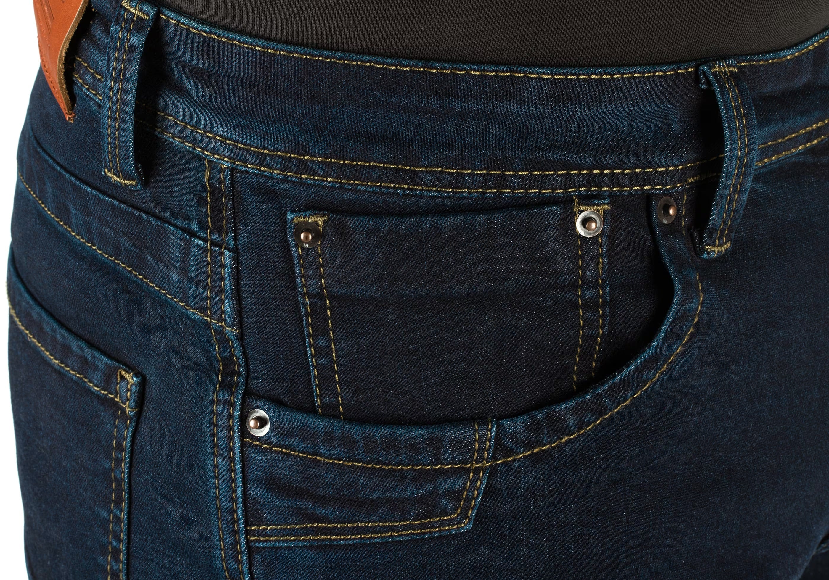 Blue Denim Tactical Flex Jeans - midnight