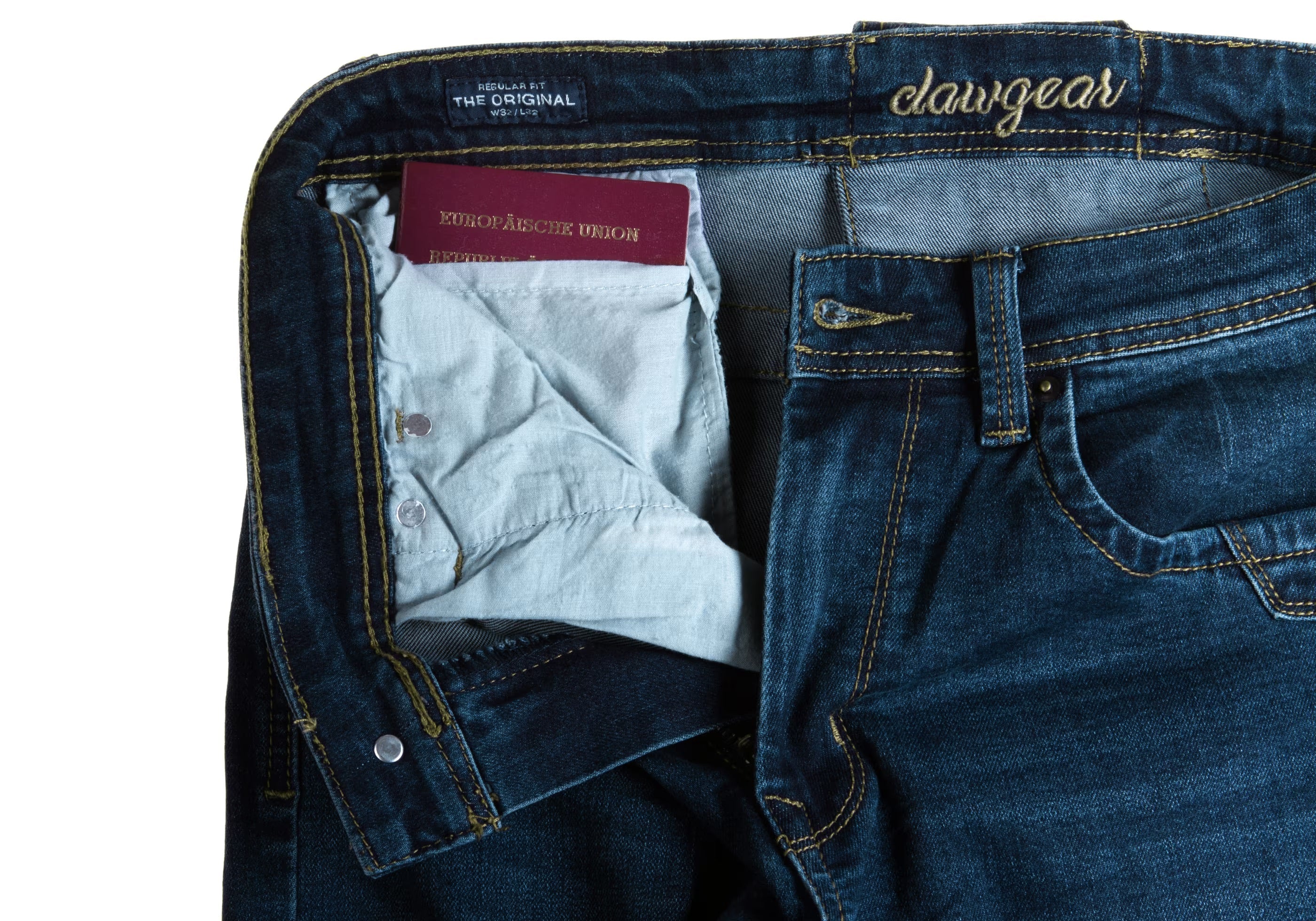 Blue Denim Tactical Flex Jeans - midnight washed