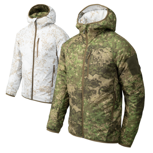 Reversible Wolfhound Hoodie Jacket - Pencott Wildwood/Pencott Snowdrift