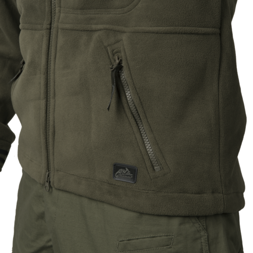 Infantry Jacket Fleece olive green / pl woodland