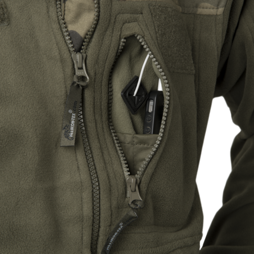 Infantry Jacket Fleece olive green / pl woodland