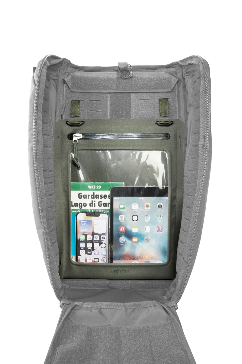 TT W-Pouch A4 steingrau-olive