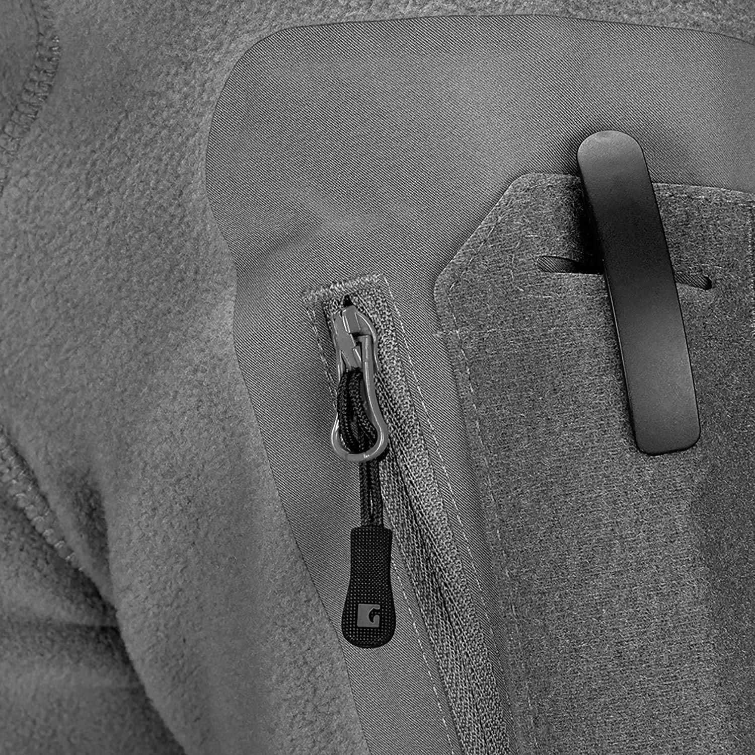 Fleece Jacke Aviceda Hoody MK.II grau