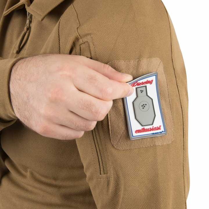 Range Polo Langarmshirt, grau