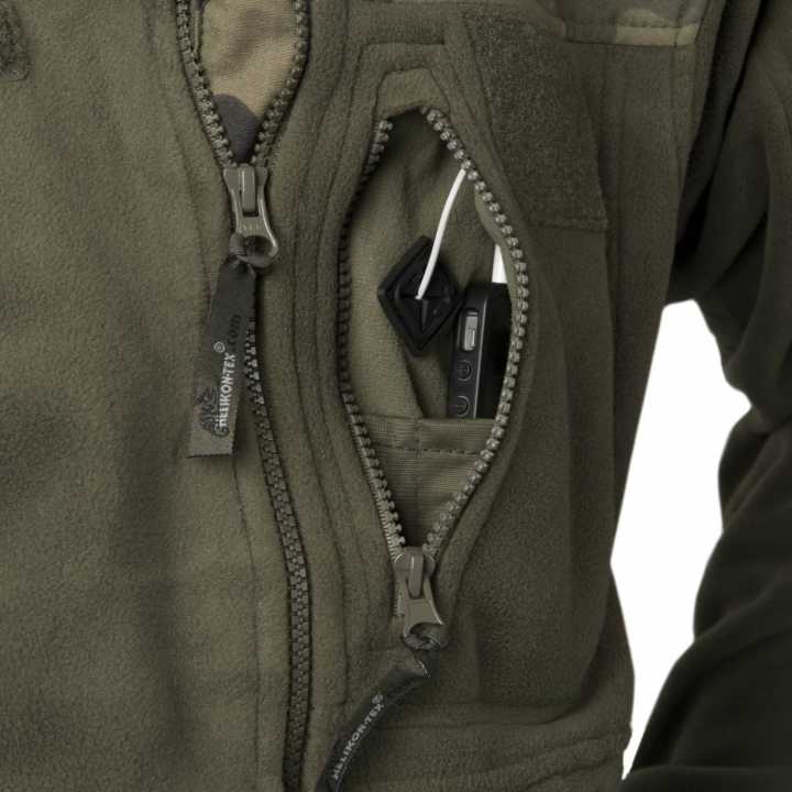 Infantry Fleece Jacke, schwarz