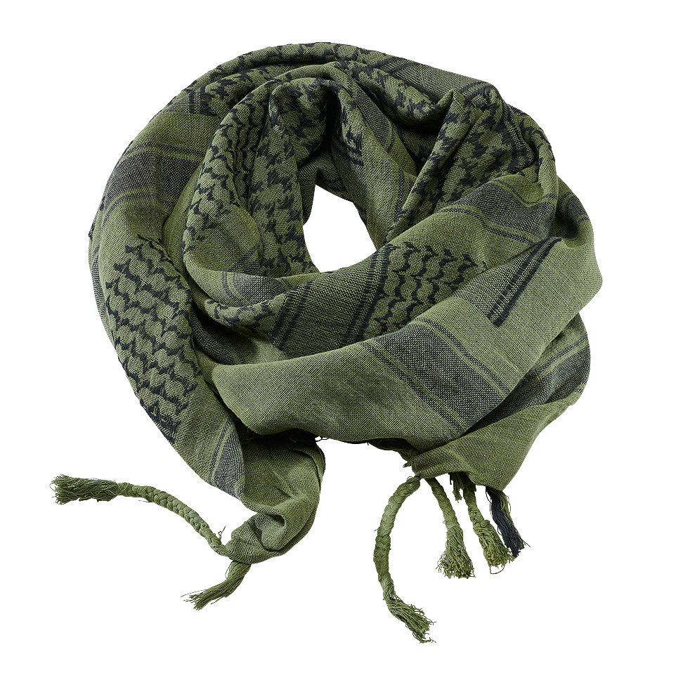 Shemag olive-black