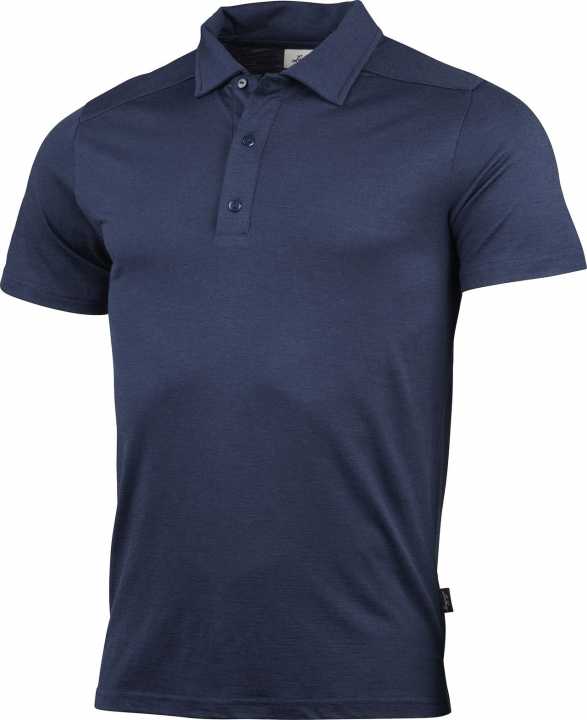 Gimmer Merino Lt Polo Ms Tee, navy
