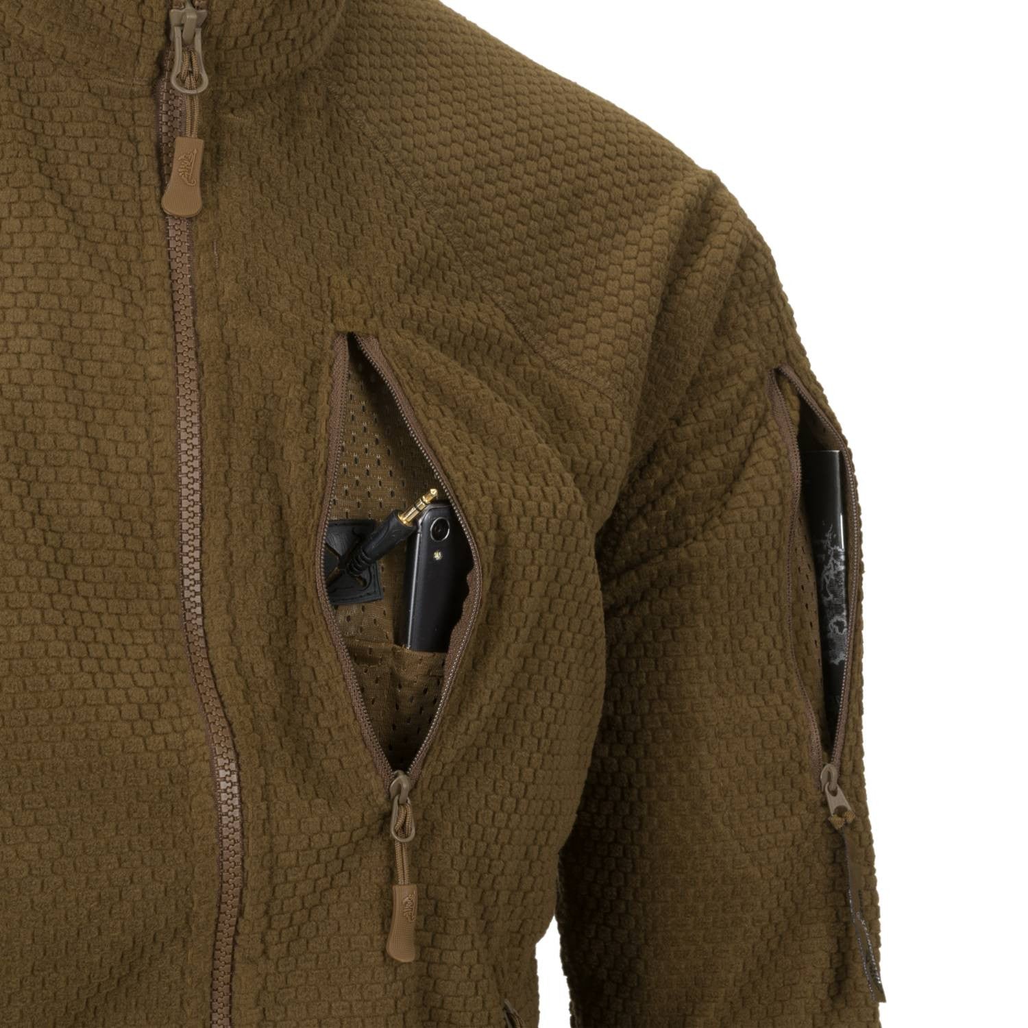 Alpha Tactical Jacket schwarz - Grid Fleece