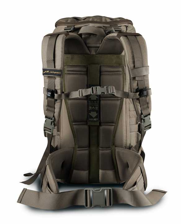 Zipper Fox 40l Rucksack schwarz