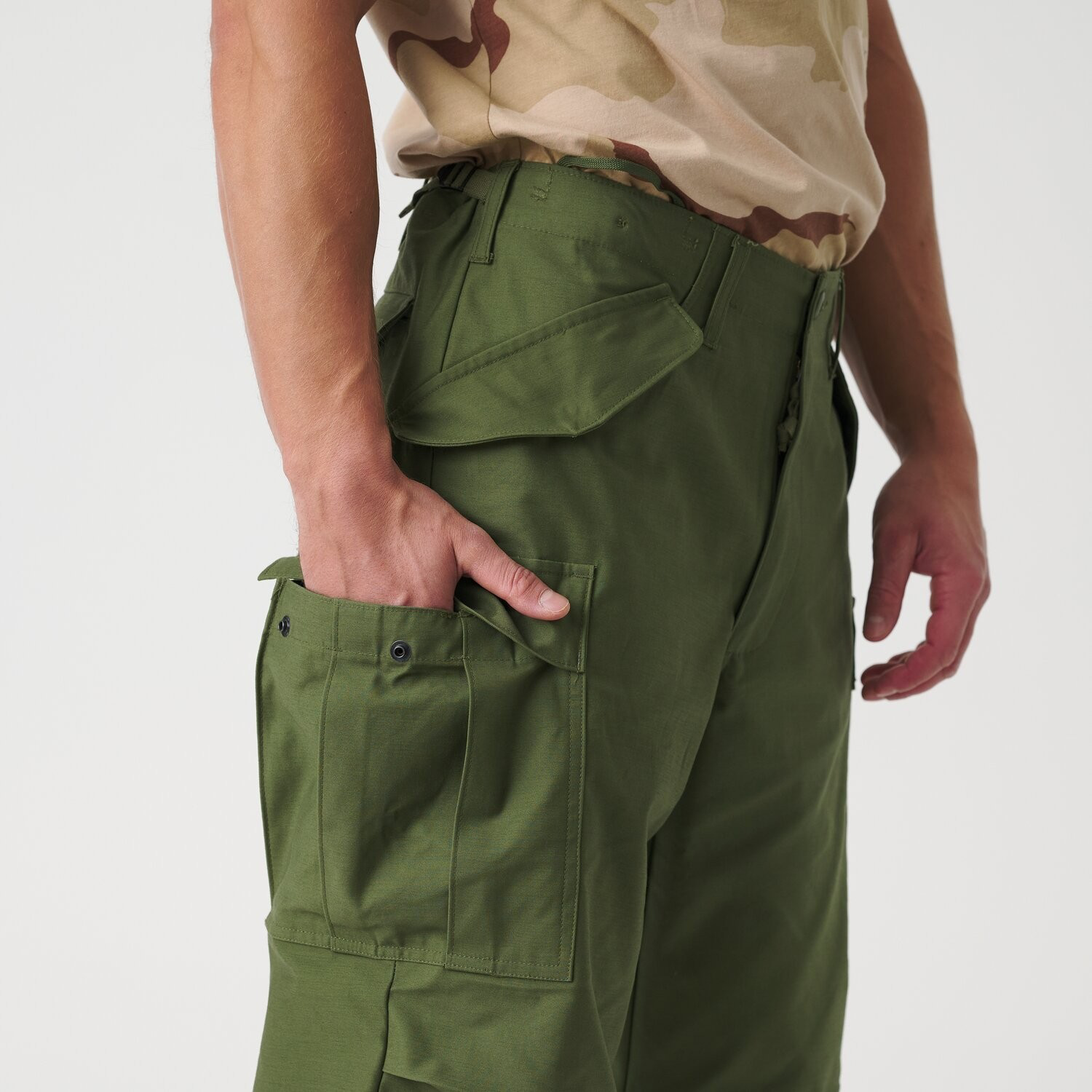 M65 Hose Nyco Sateen oliv