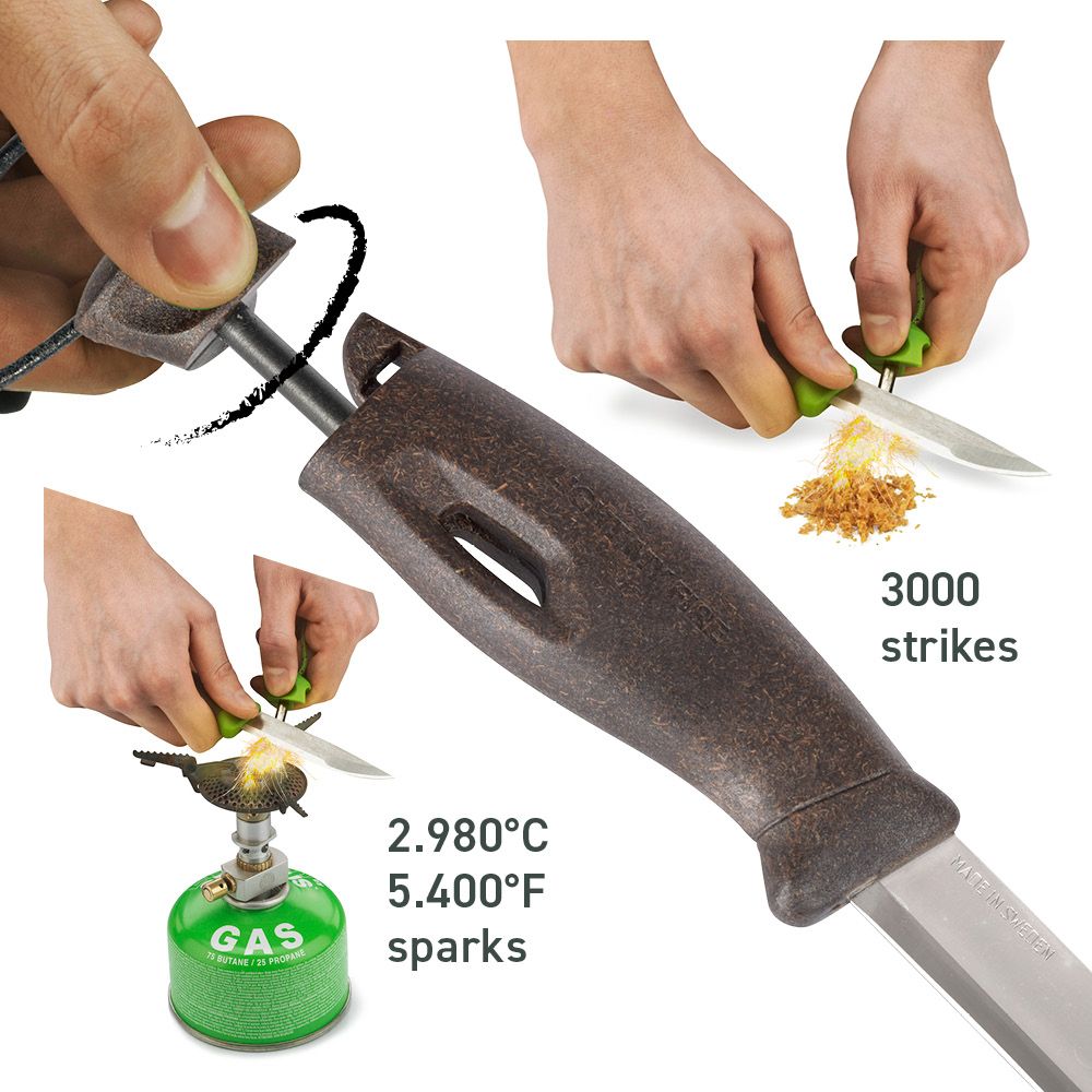 Swedish Fireknife BIO 2in1, cocoshell