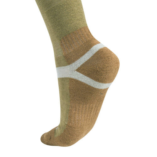 Merino Socken olivegreen-coyote