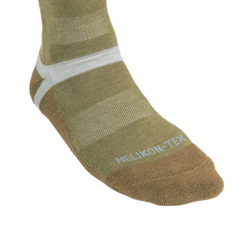 Merino Socken olivegreen-coyote