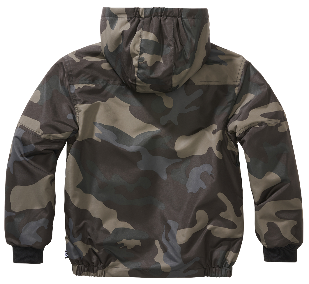 Kids Windbreaker Frontzip darkcamo