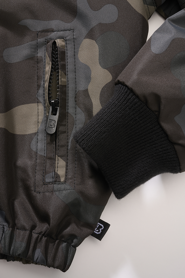Kids Windbreaker Frontzip darkcamo