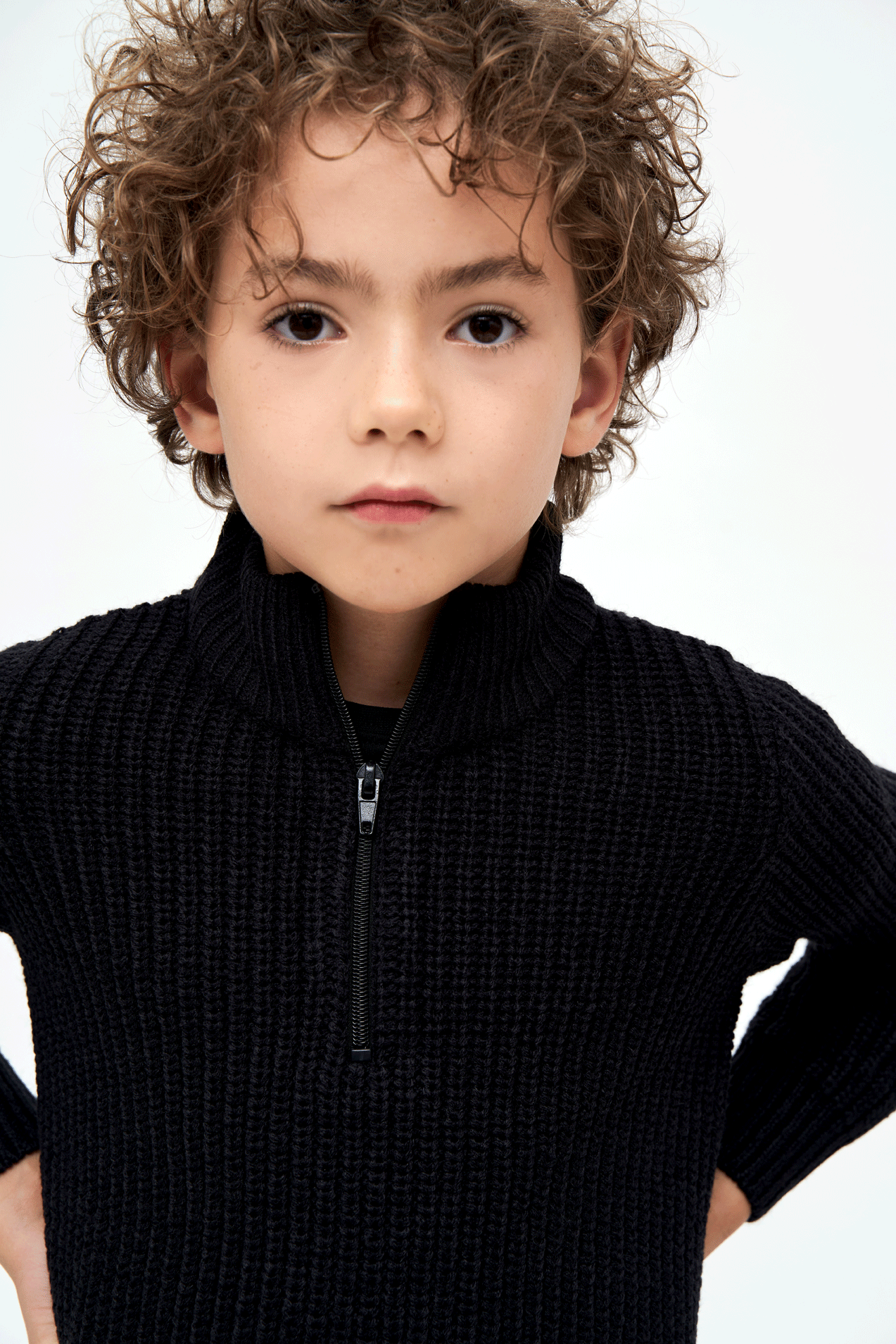Kids Marine Troyer Pullover black