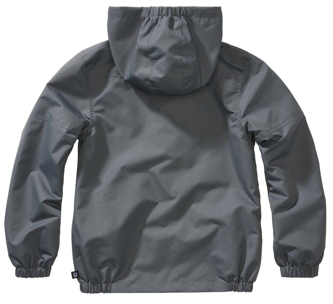 Kids Summerwindbreaker Frontzip anthracite