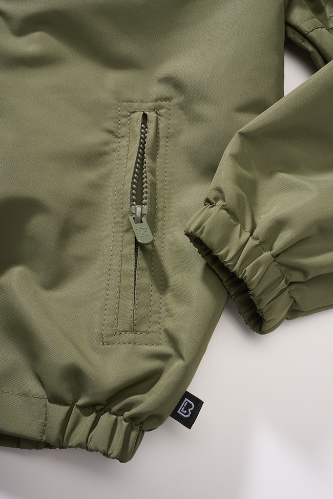 Kids Summerwindbreaker Frontzip olive