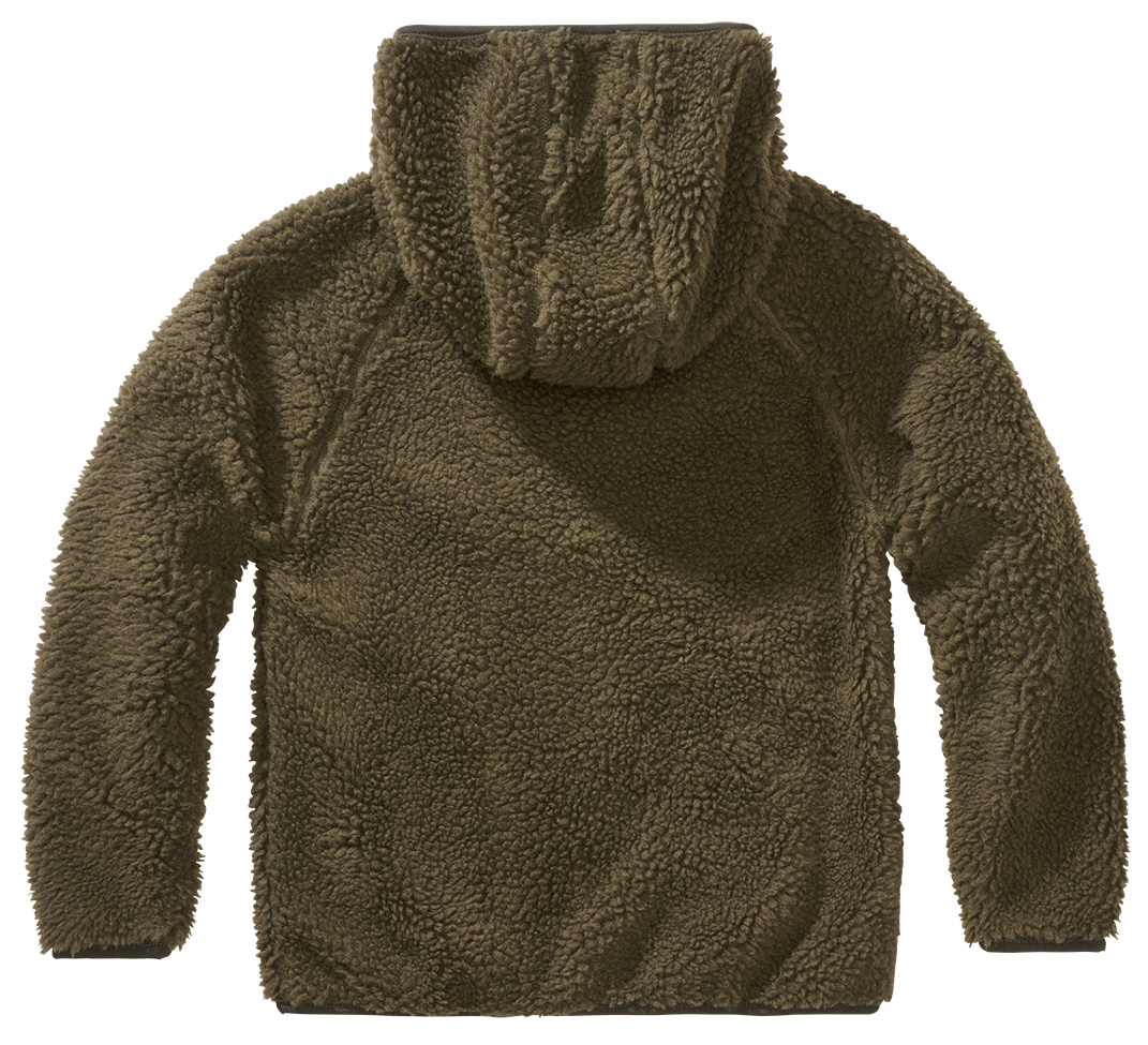 Kids Teddyfleecejacket hood olive