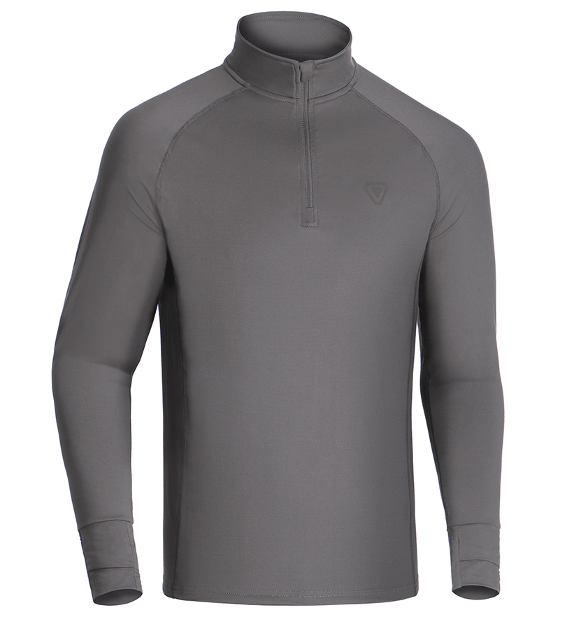 T.O.R.D. Long Sleeve Zip Shirt wolf grey