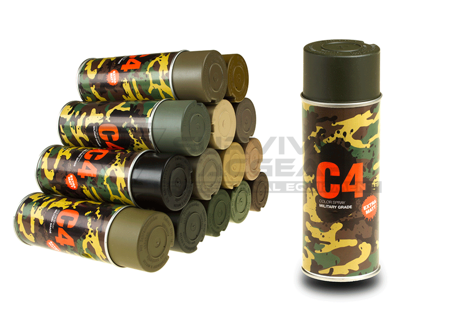 C4 Mil Grade Color Spray OD Green