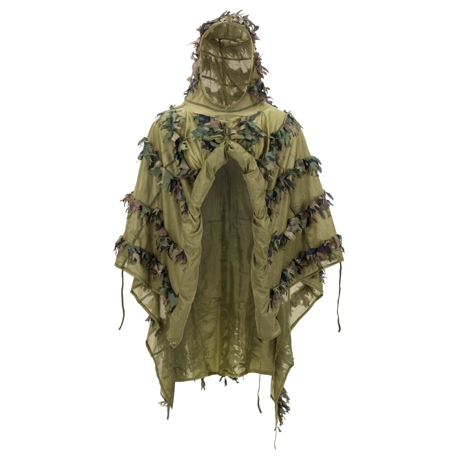 Leaf Ghillie Poncho US Woodland