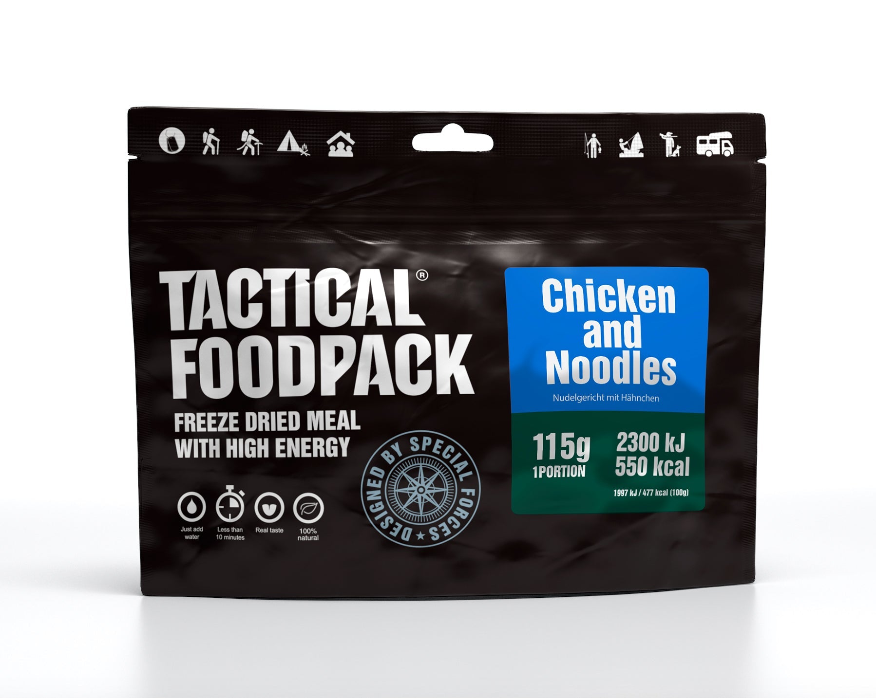 Outdoor Nahrung Nudelgericht mit Hähnchen 115g