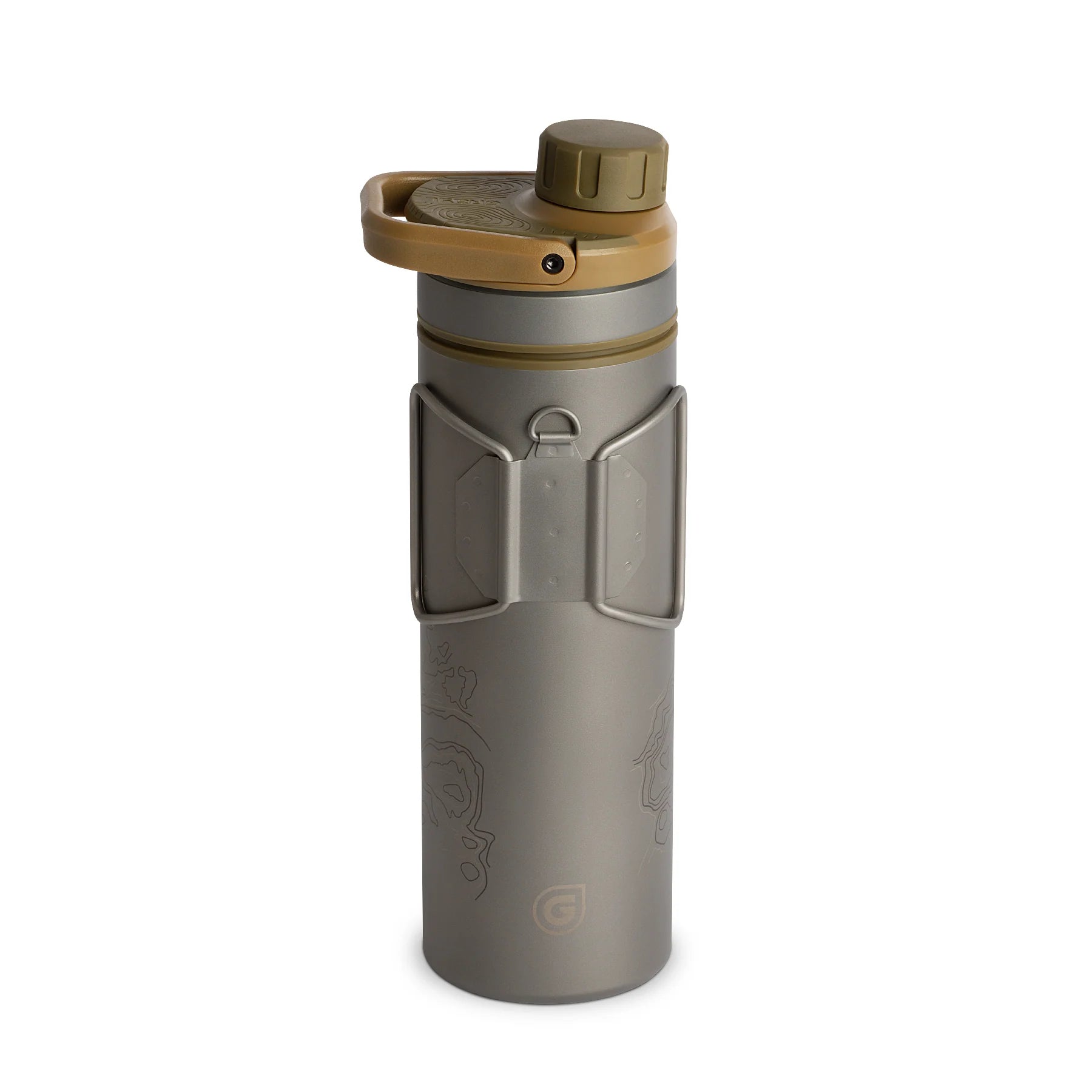 UltraPress 500ml Wasserfilter Titanium coyote brown