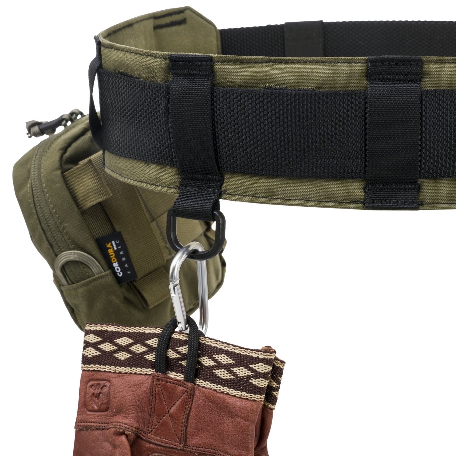 Forester Bushcraft Belt - olive green/black