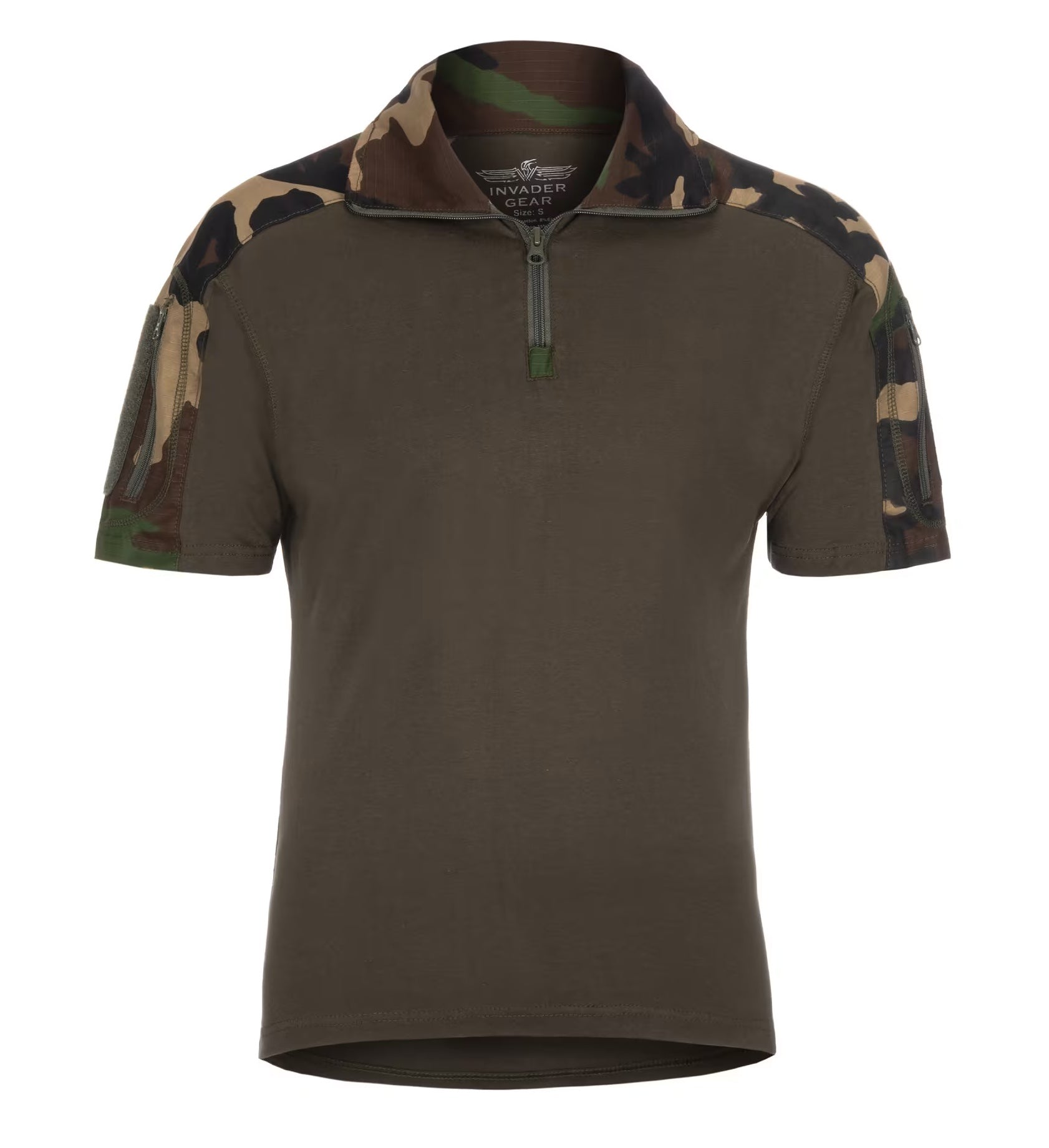 Combat Shirt Kurzarm woodland