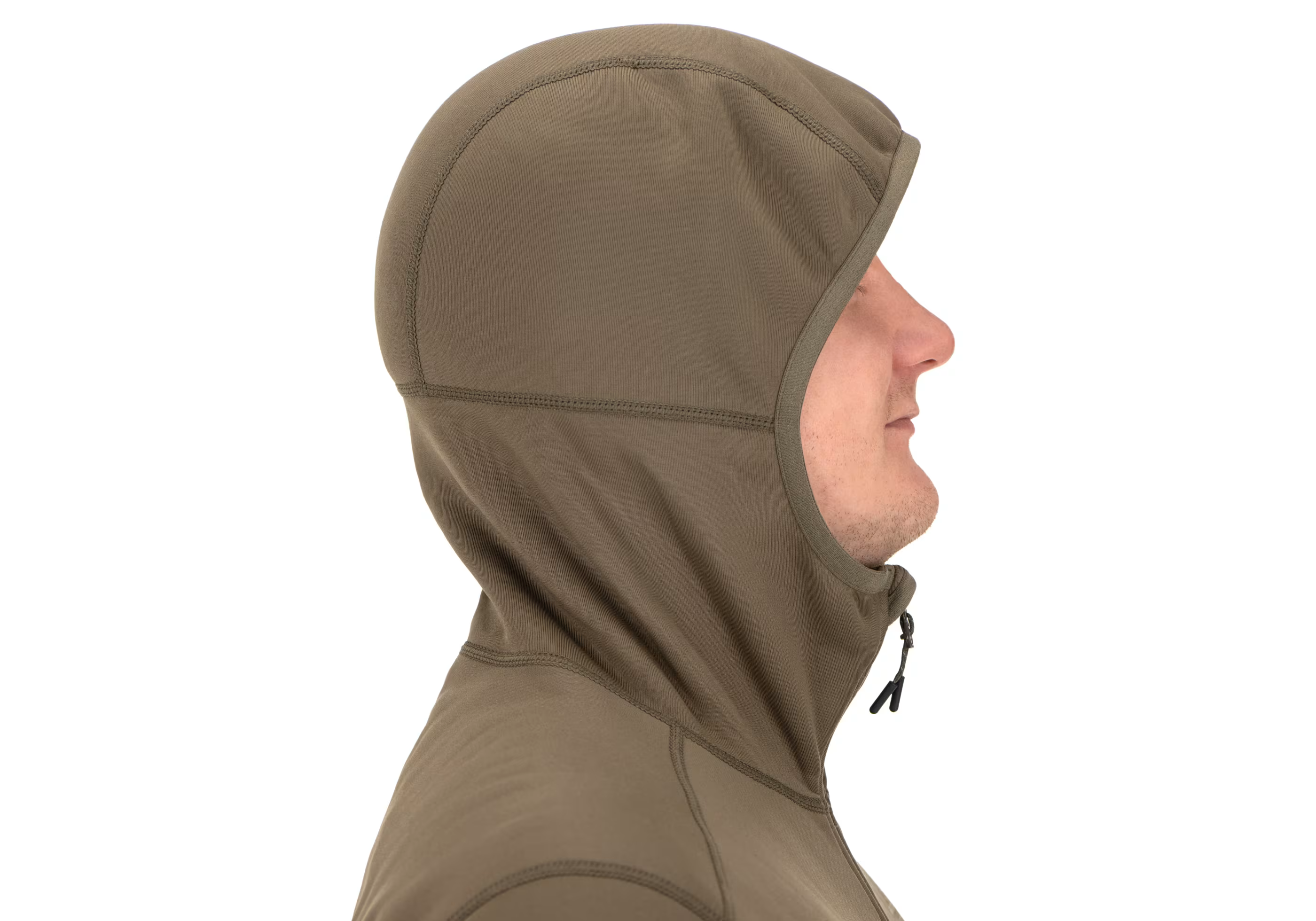 AD Fleece Hoody Stonegrey Olive