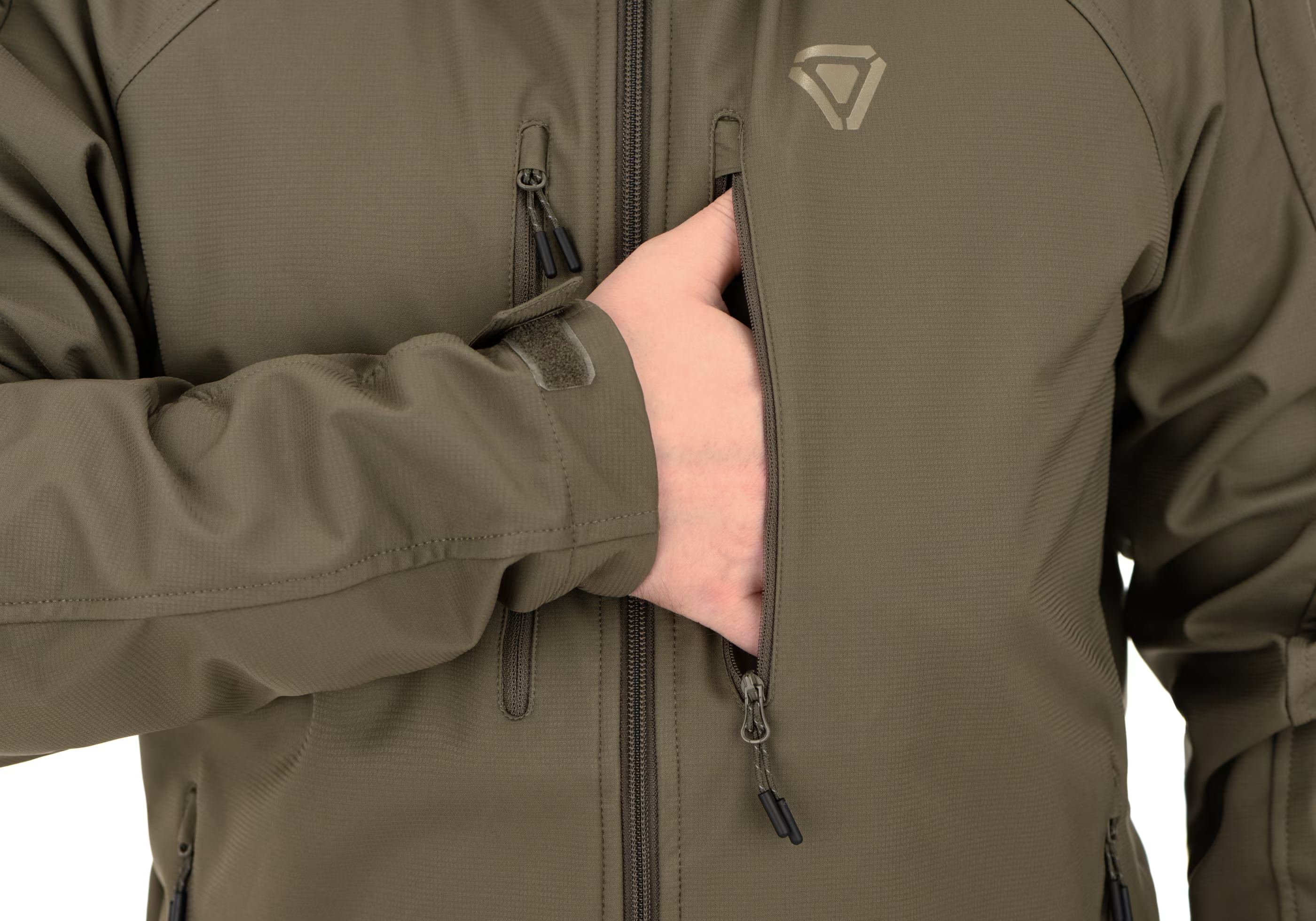 ED Softshell Hoody Stonegrey Olive