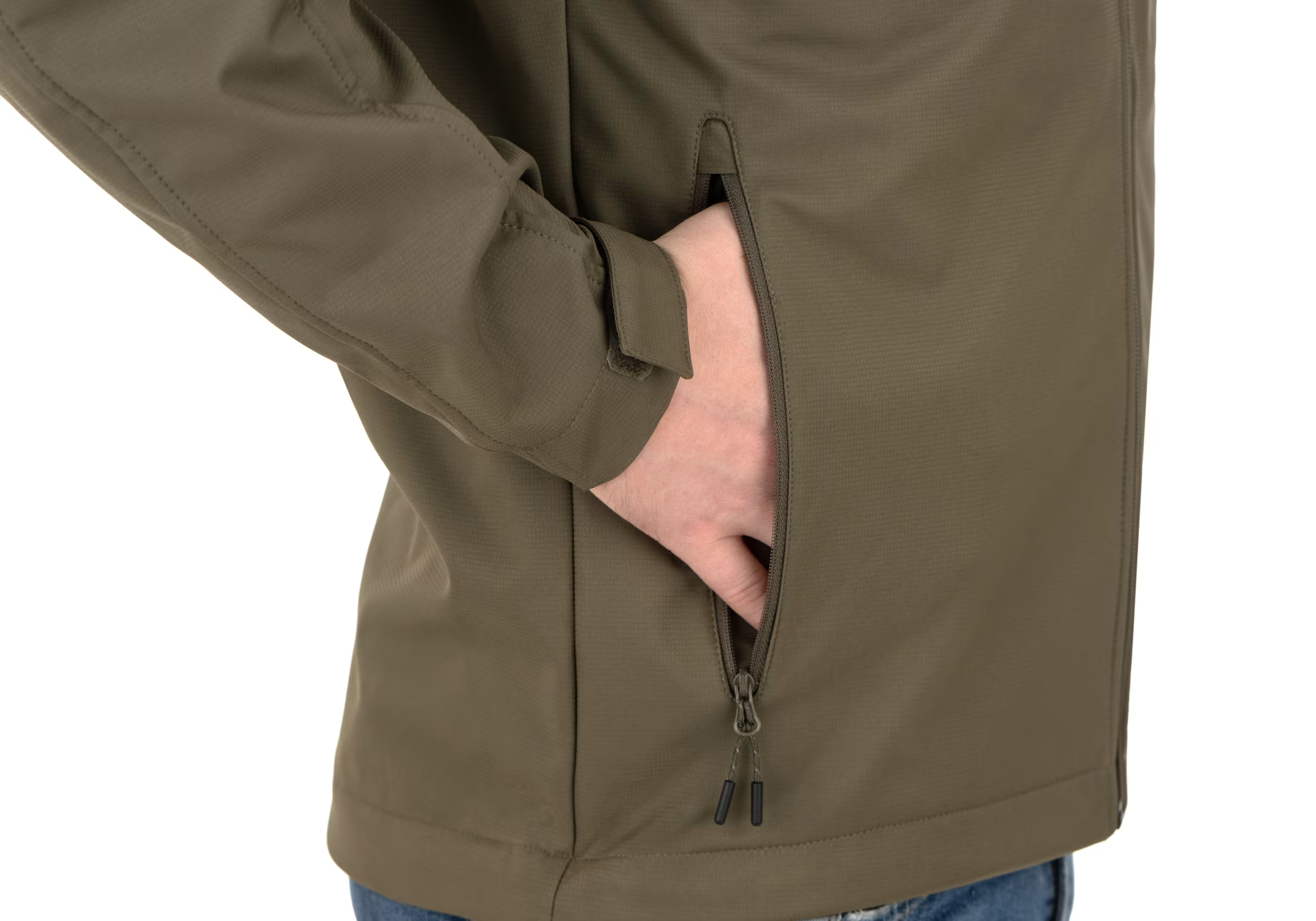 ED Softshell Hoody Stonegrey Olive