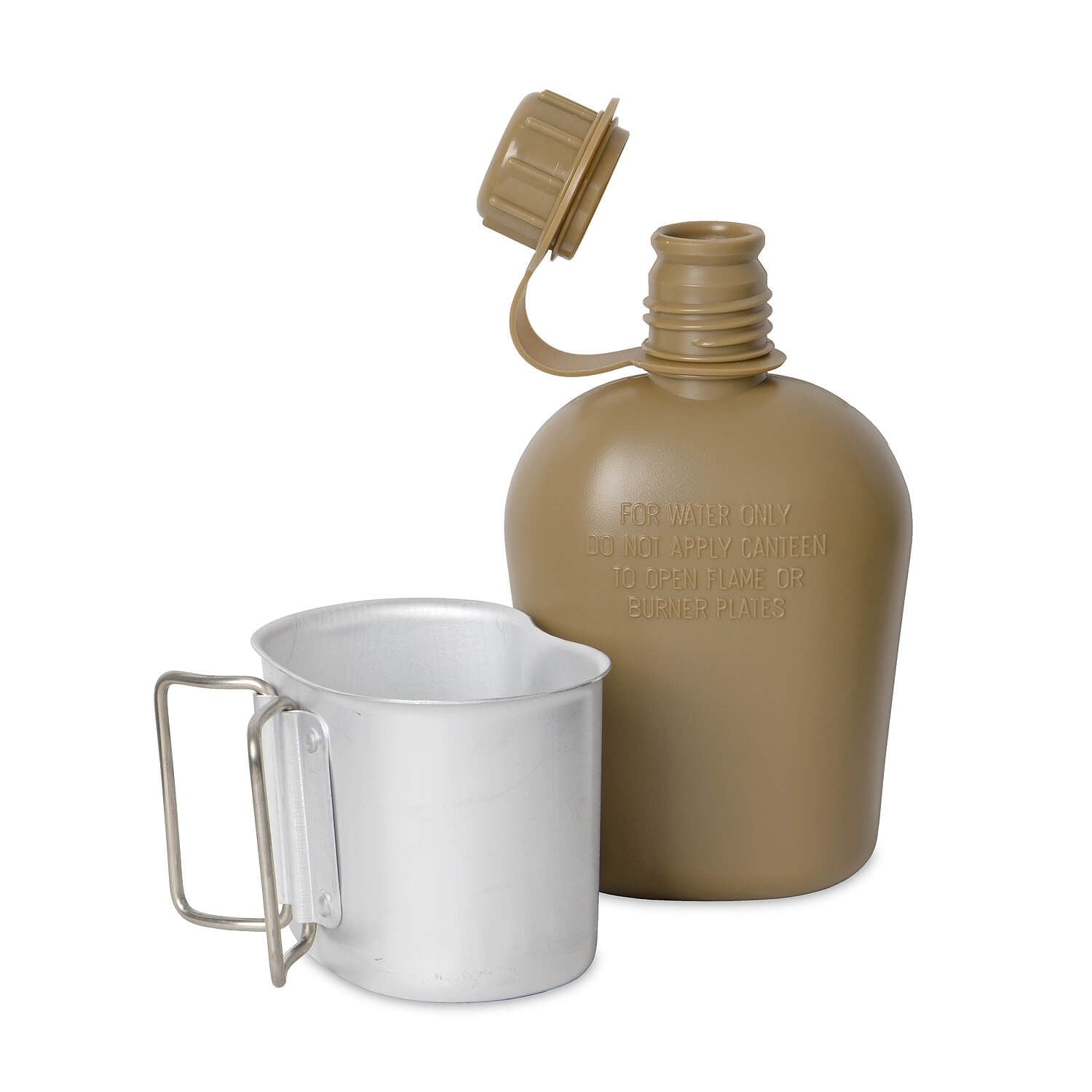 US Feldflasche mit Becher + Hülle coyote