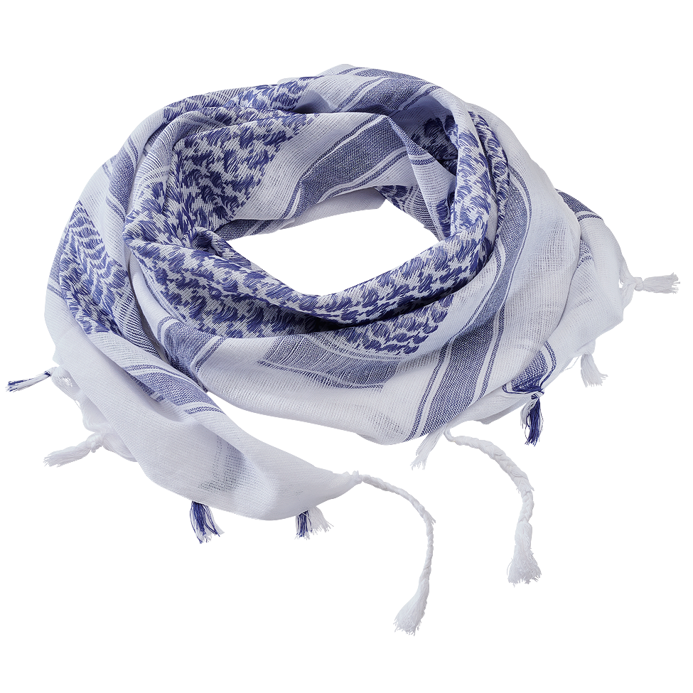 Shemag blue-white