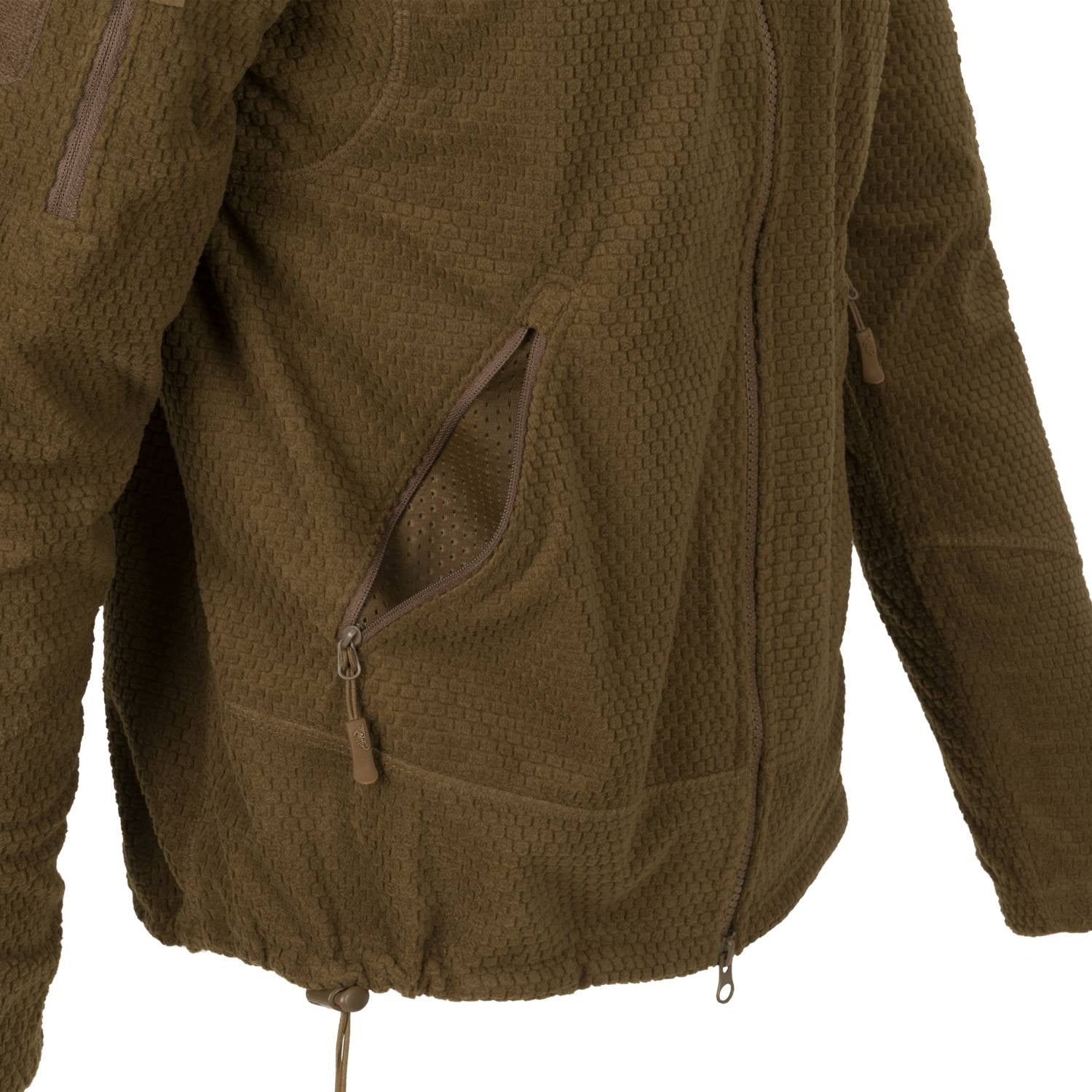 Alpha Tactical Jacket schwarz - Grid Fleece