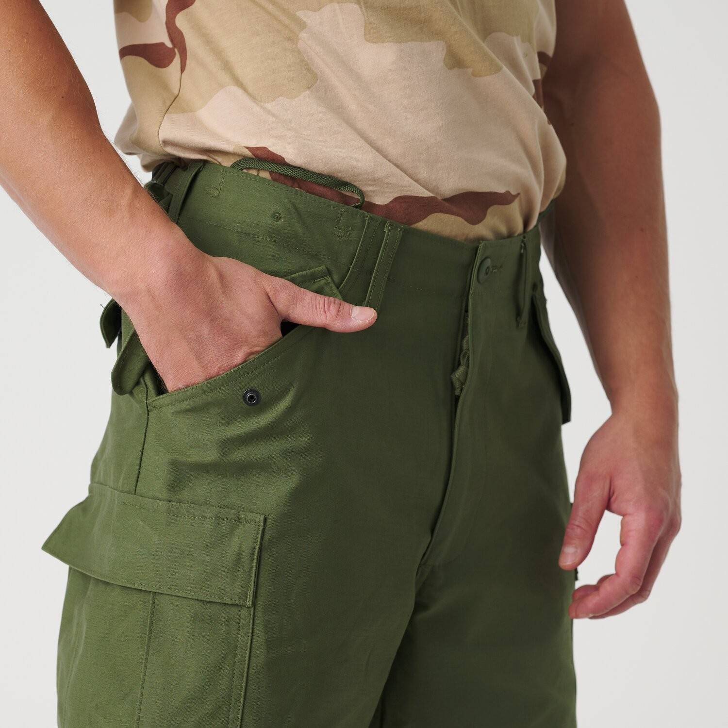 M65 Hose Nyco Sateen oliv