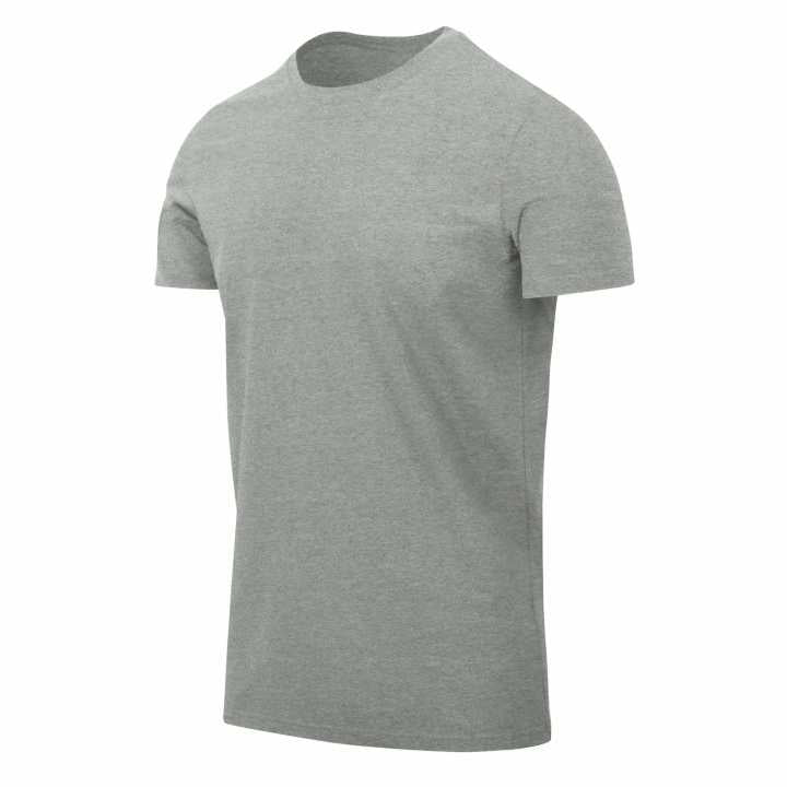 T-Shirt Slim grau melange